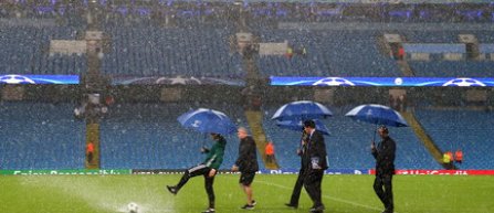 Meciul Manchester City - Borussia Monchengladbach, amanat, marti, din cauza ploii torentiale, se va juca miercuri